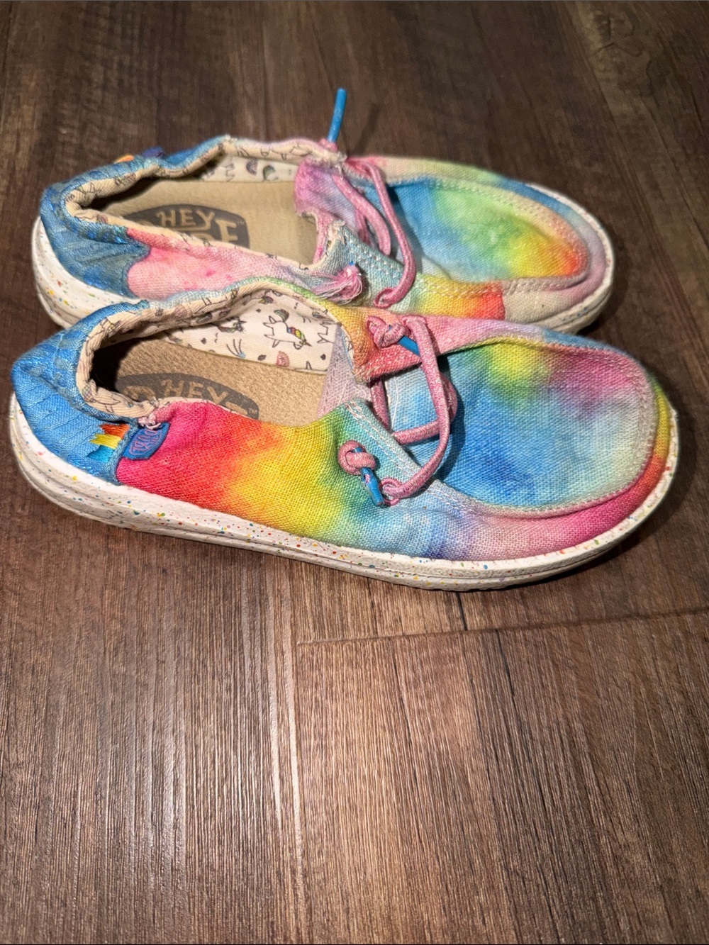 Hey Dude Girls Toddler Wendy Dreamer Magic Shoes Multicolor Sneakers Size 12